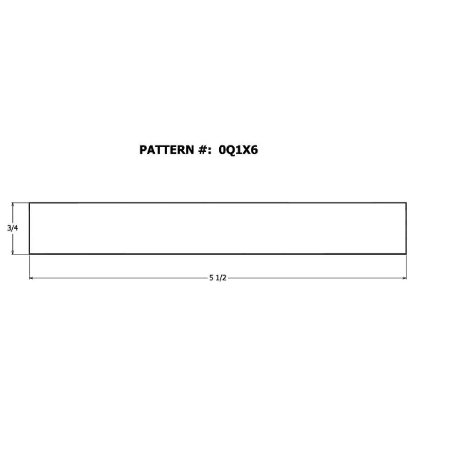Alexandria Moulding 0Q1X6-70096C 1 x 6 in. 8 ft. Common Board - Cheap Fitting