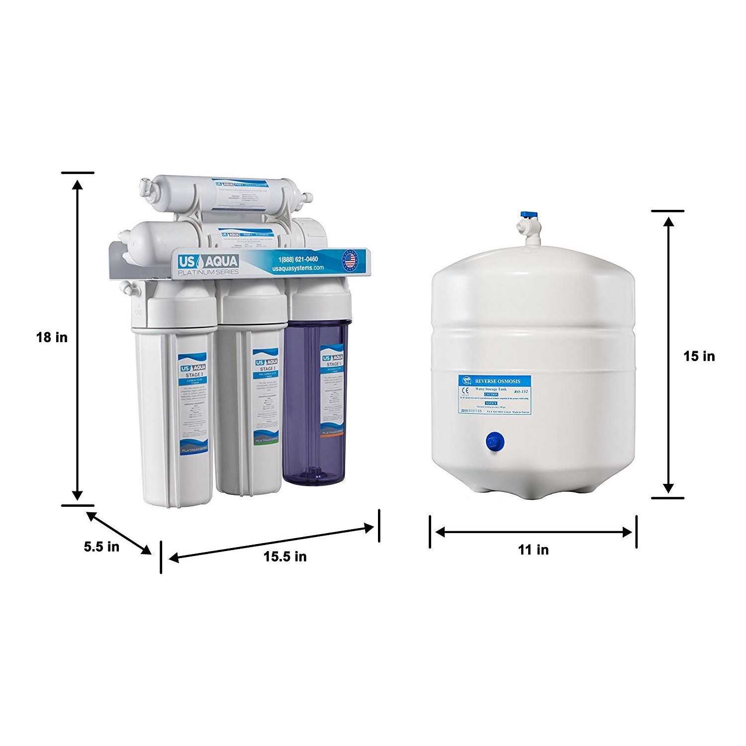 nu Aqua 5-Stage under sink Reverse Osmosis Water filter System - Cheap Fitting
