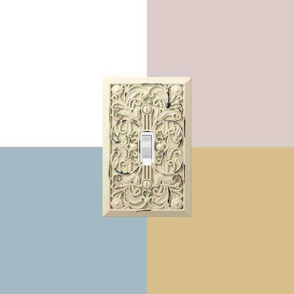 Amerelle Filigree Single Duplex Wallplate in Antique 65DAW - Cheap Fitting