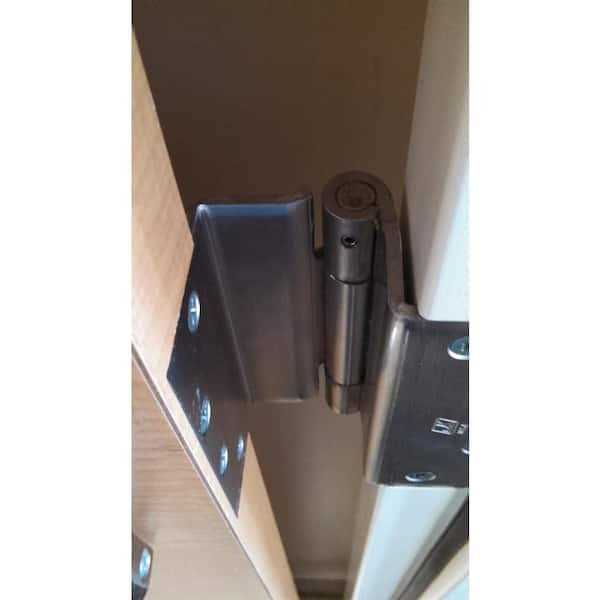 Everbilt 3-1/2 in. Square Radius Satin Nickel Swing Clear Hinge - Cheap Fitting