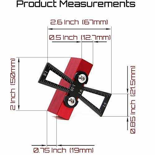 Clarke Brothers Dovetail Marker Wood Dovetail Tool Woodworking Hand Tool for Crafts Precise Dovetail Guide with 1:5 1:6 1:8 and 1:10 Slopes Extra - Cheap Fitting