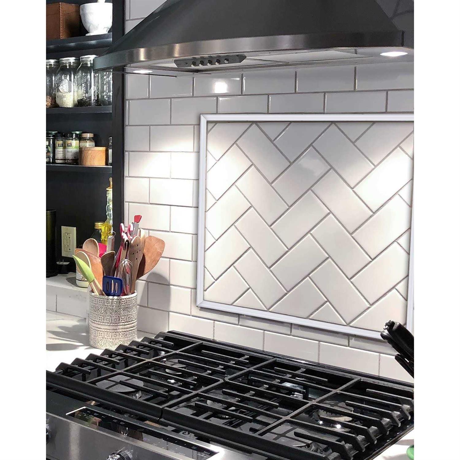 Art3d 10 Ft Peel and Stick Trim for Backsplash Tile Edge - Cheap Fitting