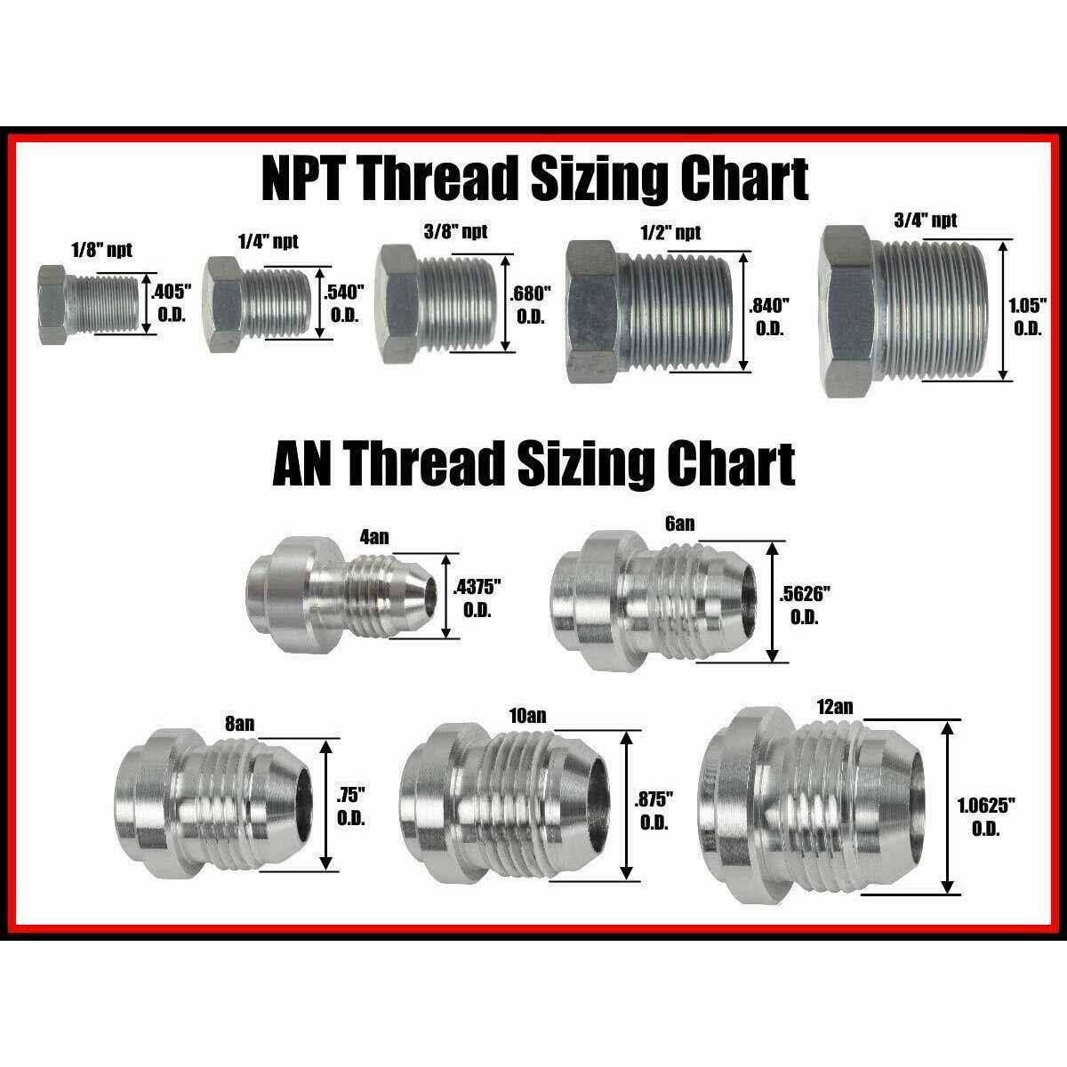 ICT Billet 551179L Water Temperature Sending Unit Adapter - Cheap Fitting