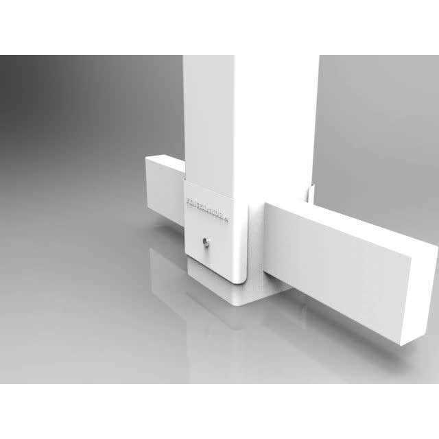 Fence Armor Demi Protection Post Guard Powder Coated Decoral Textured Redwood Galvanized Steel Post Protector For Fence Post FA6X6WDRWMB - Cheap Fitting