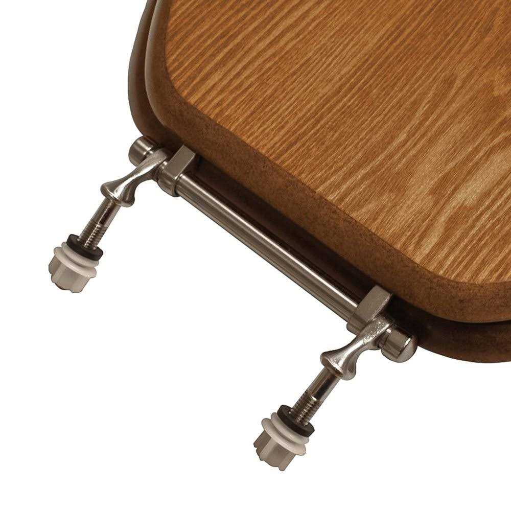 Jones Stephens C1B2E1-18BN Decorative Wood Elongated Toilet Seat Seat Finish - Cheap Fitting