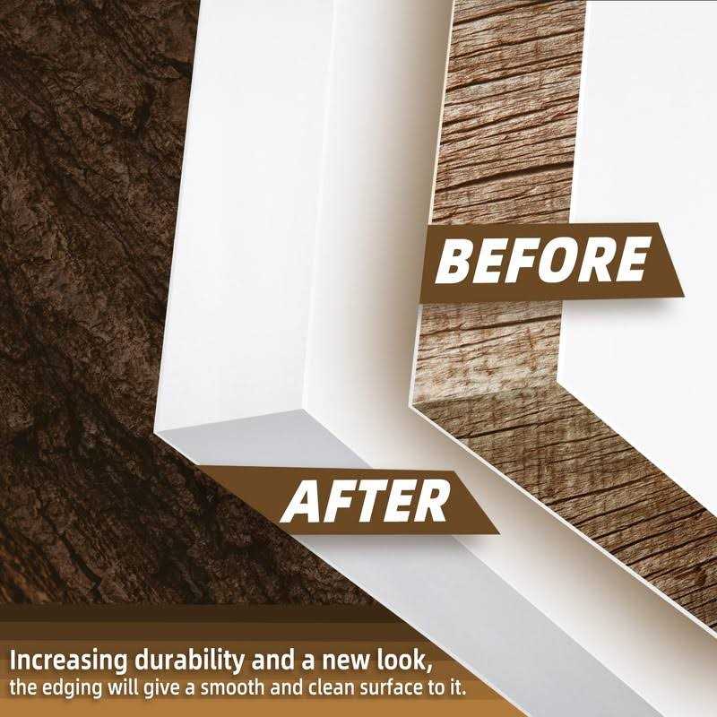 GSCIT Club Melamine Edge Banding 3/4 inch x 25ft with Hot Melt Adhesive Pre-glued Flexible - Cheap Fitting