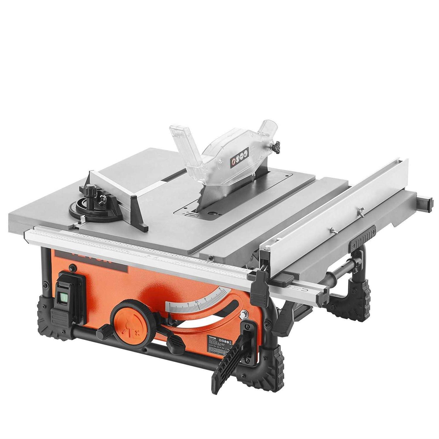 VEVOR Table Saw for Jobsite 10-inch 15-Amp 25-in Max Rip Capacity - Cheap Fitting