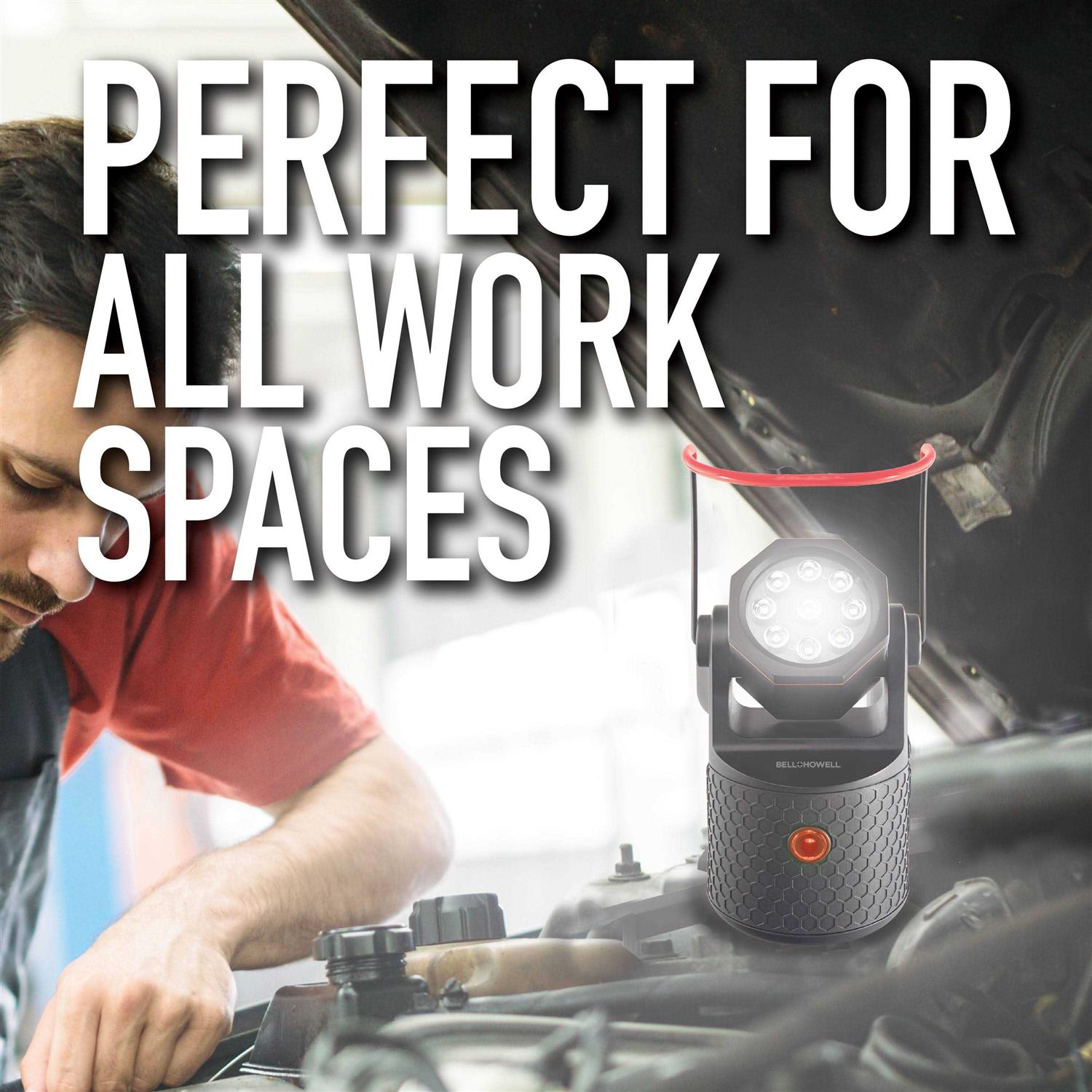 Bell and Howell Super Bright LED Bionic Rechargeable Work Light Beam - Cheap Fitting