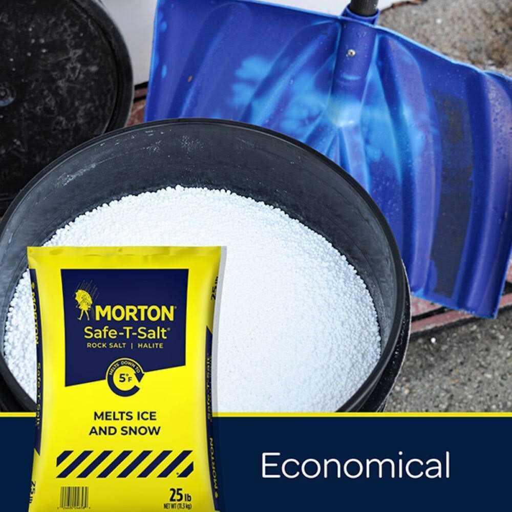 Morton Safe-T-Salt Rock Salt Ice Melt - Cheap Fitting