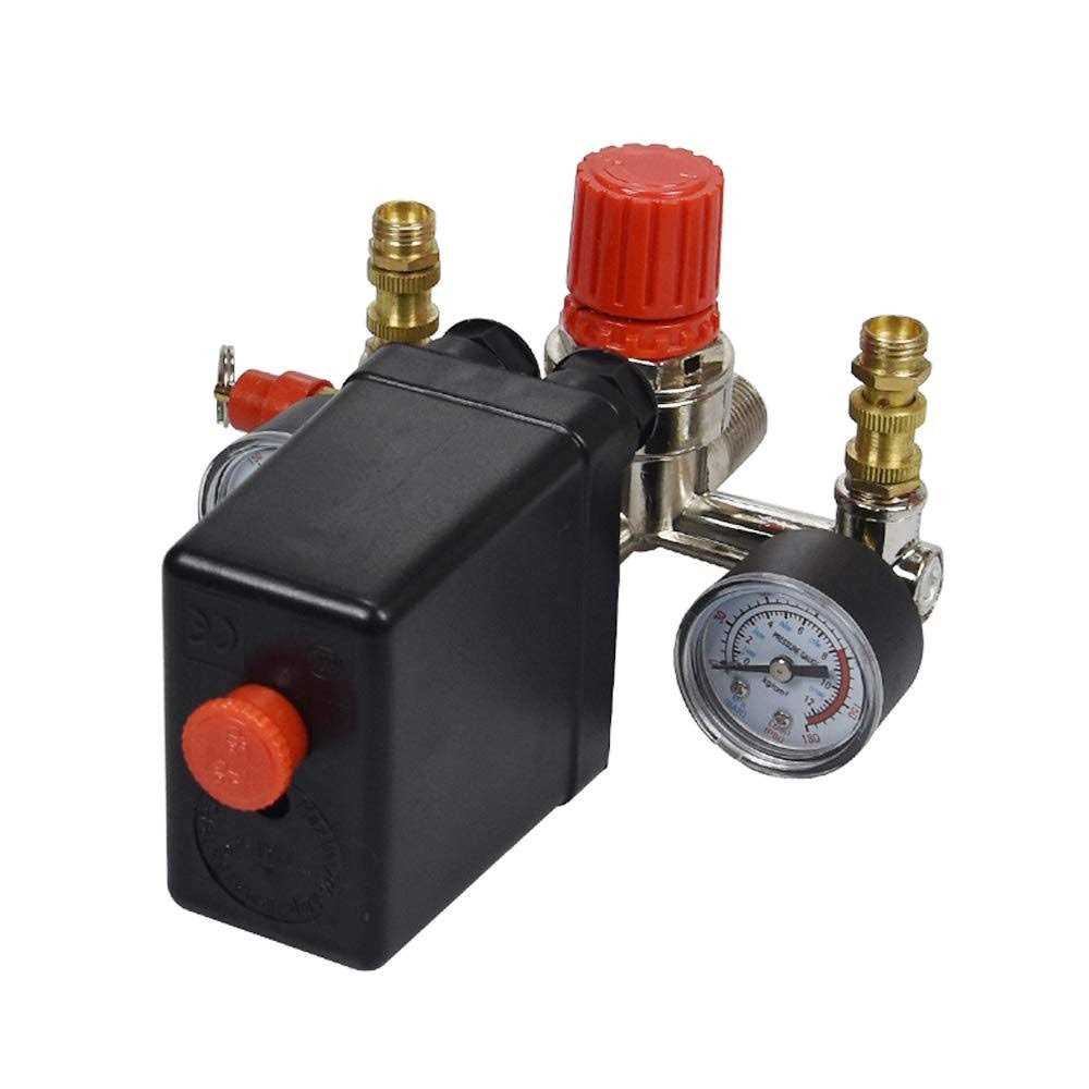 Air compressor pressure control switch valve pressure gauge - Cheap Fitting