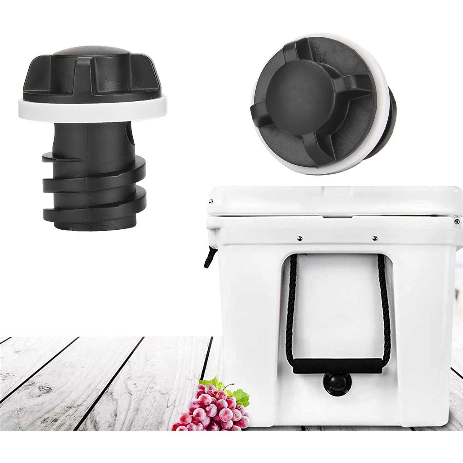 2 Pack Drain Plugs for RTIC Coolers Large & Small Cooler Drain Plugs Compatible with RTIC 20QT - Cheap Fitting