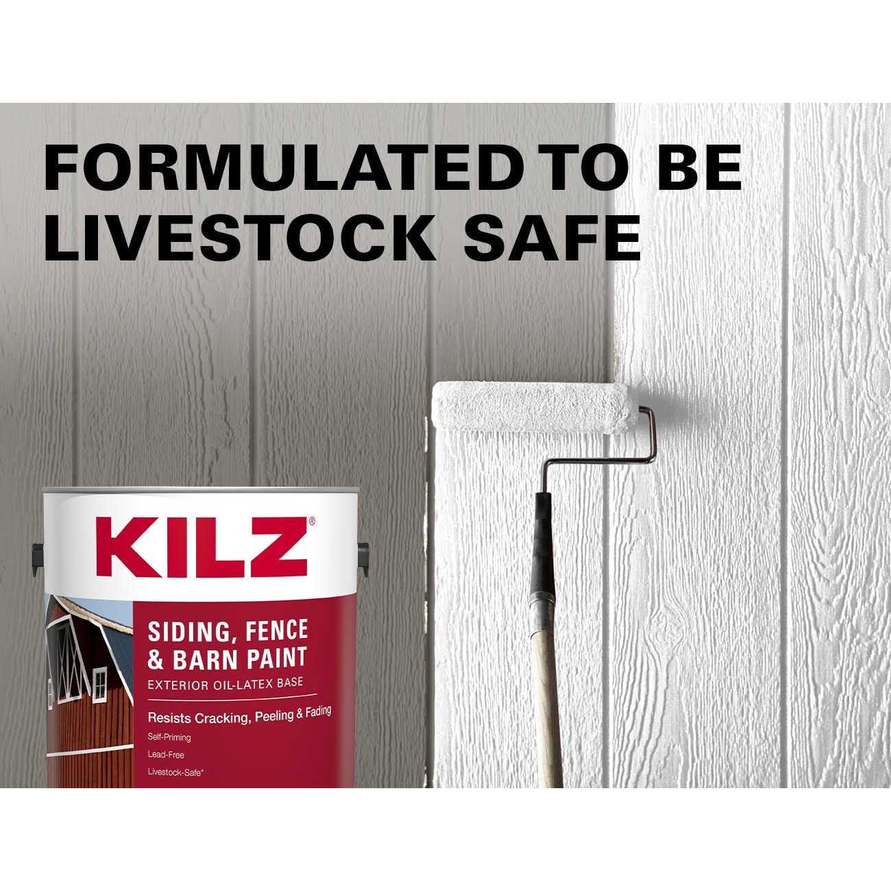 Kilz Siding, Fence, and Barn Paint - Cheap Fitting