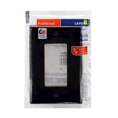 Leviton Black 1-Gang Decorator/Rocker Wall Plate PJ26-E - Cheap Fitting