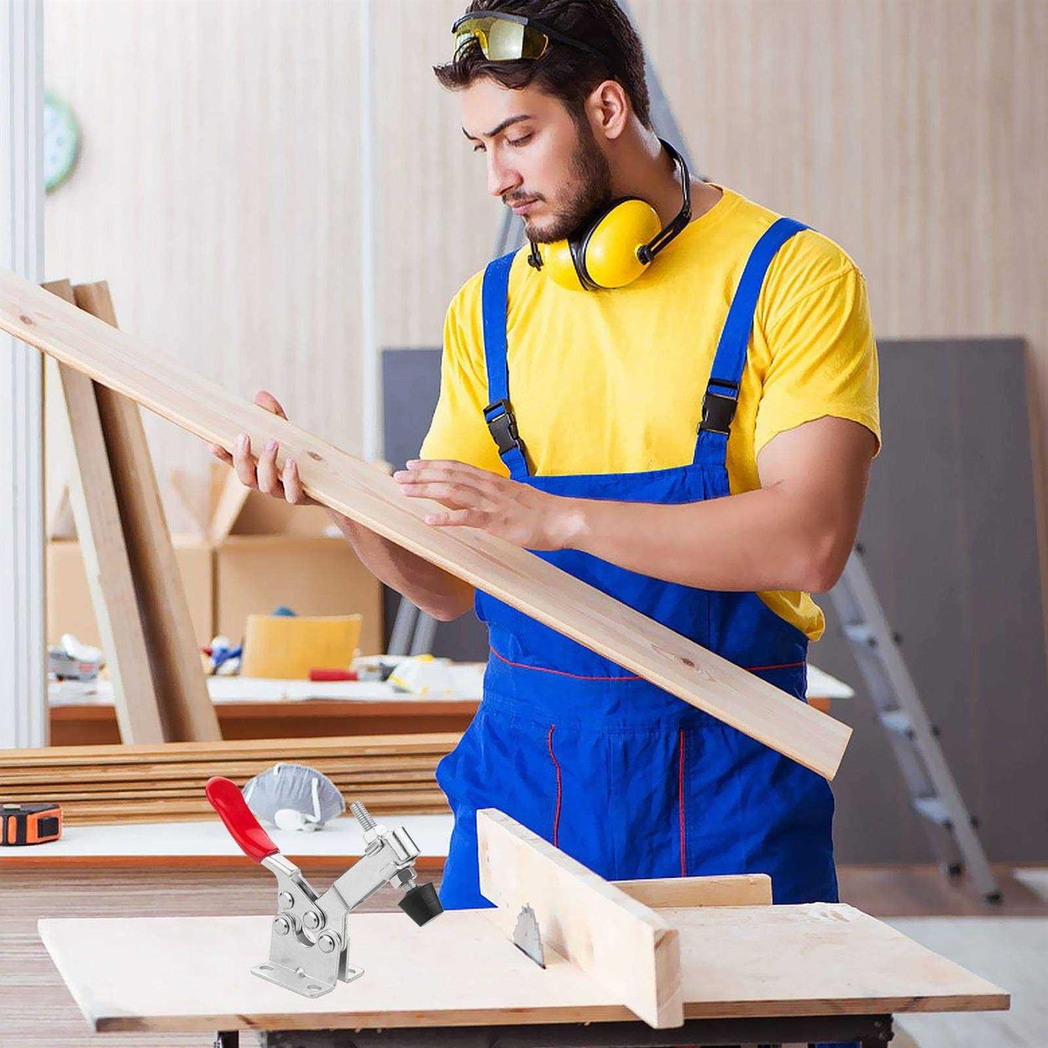 AConnet Adjustable Toggle Clamp 12 Pack 201-B Style Quick Release Toggle Latch Hold Down Clamp Antiskid - Cheap Fitting