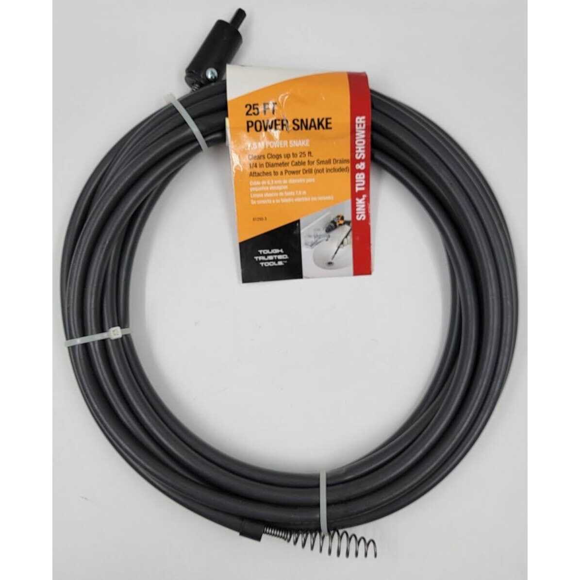 Cobra 25 ft. L Snake Drain Auger - Cheap Fitting