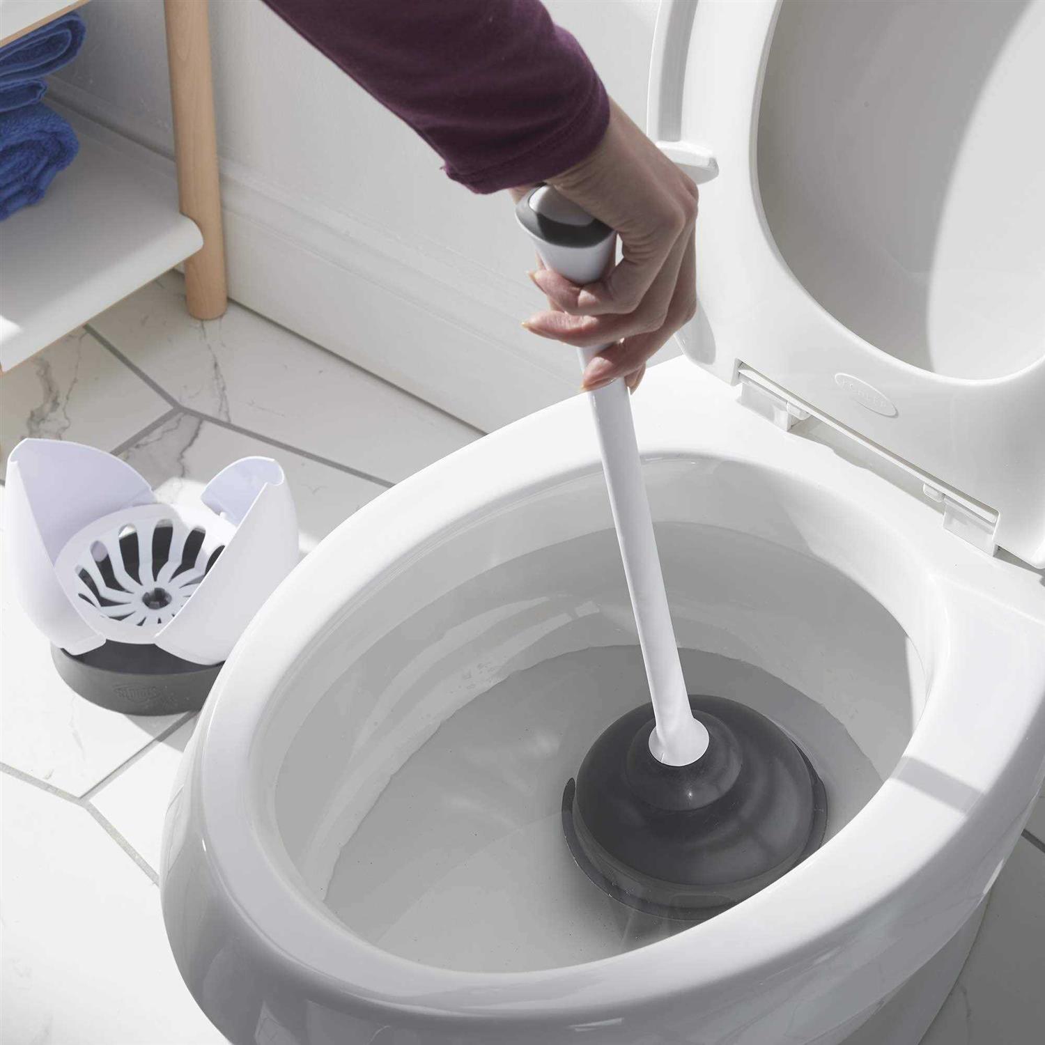 Clorox Hideaway Toilet Plunger with Caddy - Cheap Fitting