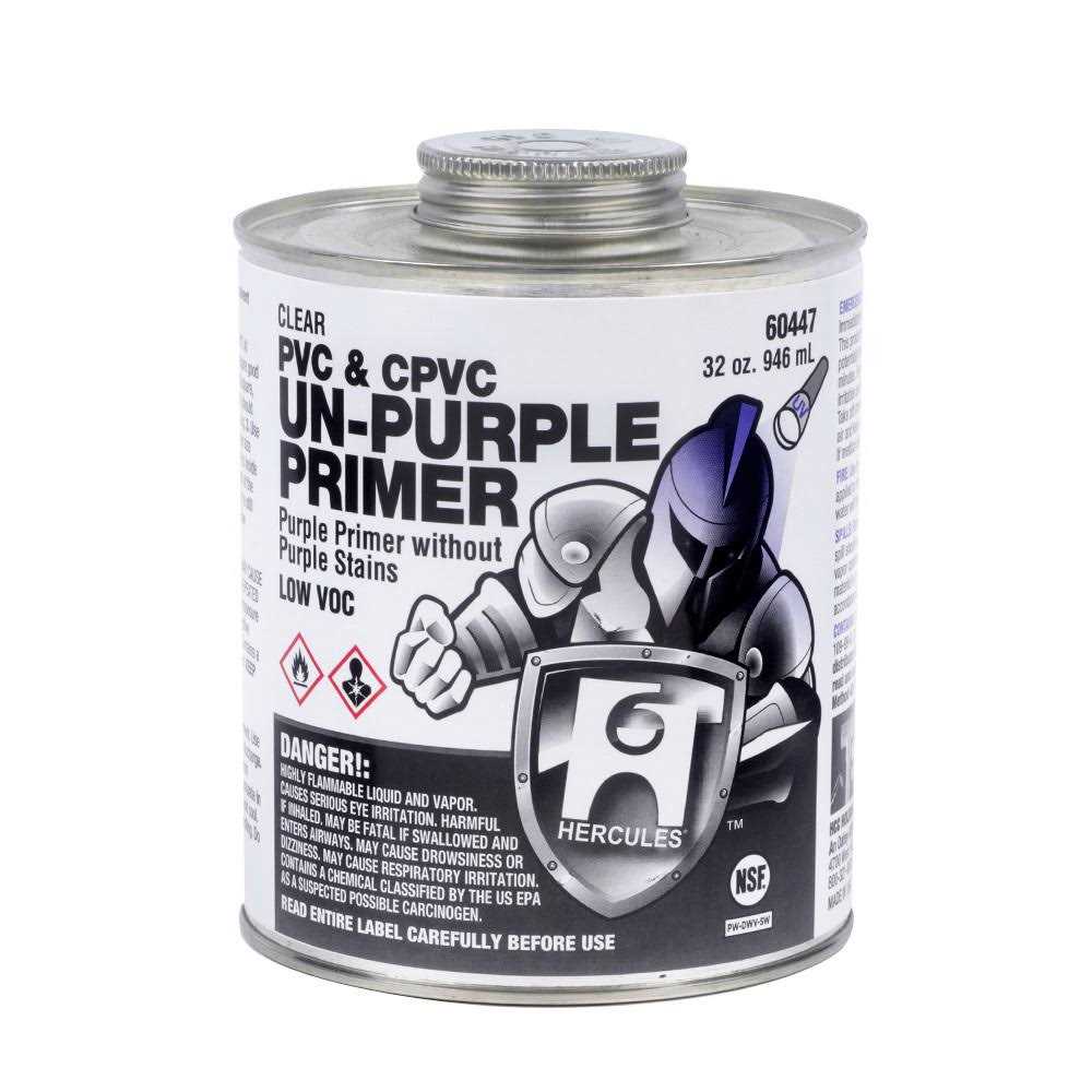 Hercules 60445 16 oz. Un-Purple PVC Primer - Cheap Fitting