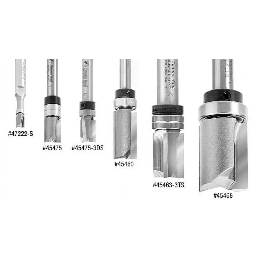 Amana Tool 45475-S Carbide Tipped Flush Trim Plunge Template 3/8 Dia x 1/4 Sh - Cheap Fitting