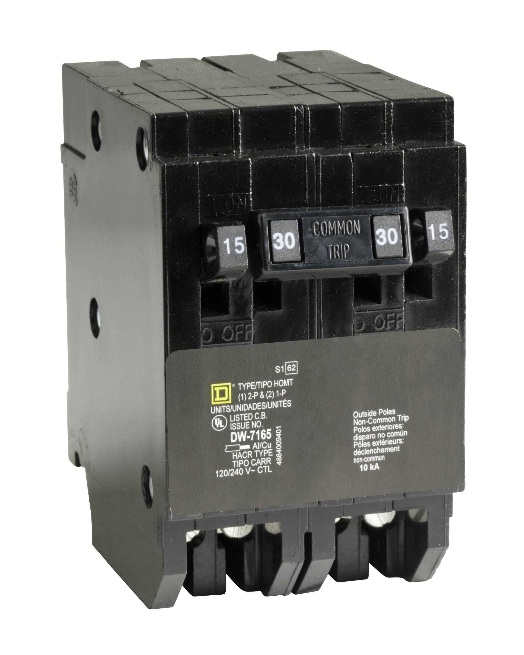 Square D HOMT1515230CP Homeline Quad Tandem Circuit Breaker - Cheap Fitting
