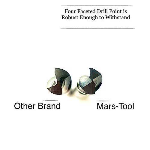 Mars-Tool 2-Pack Solid Carbide Drill Bit for Hardened Steel Hard Ness HRa 91 - Cheap Fitting