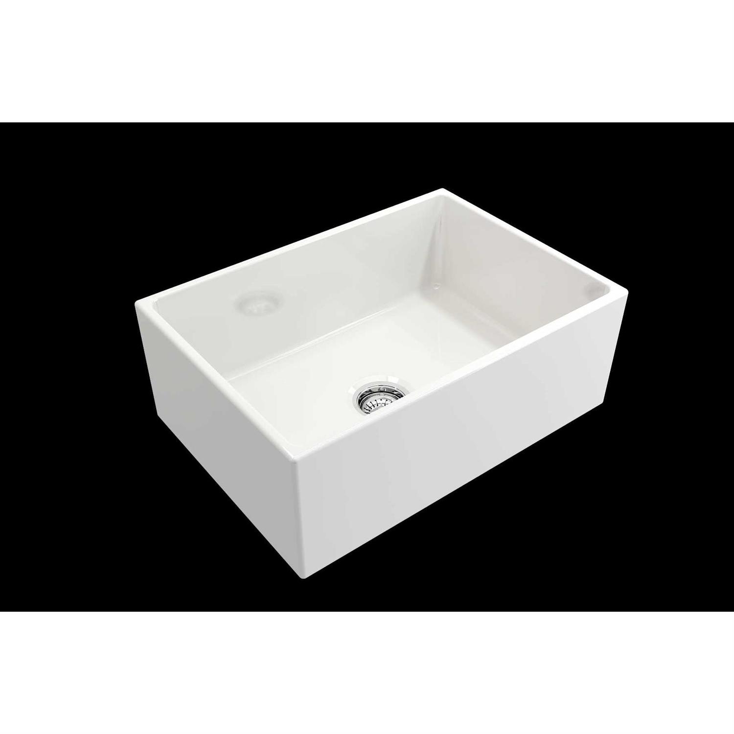 BOCCHI 27 Contempo Apron Fireclay Single Bowl Kitchen Sink - Cheap Fitting