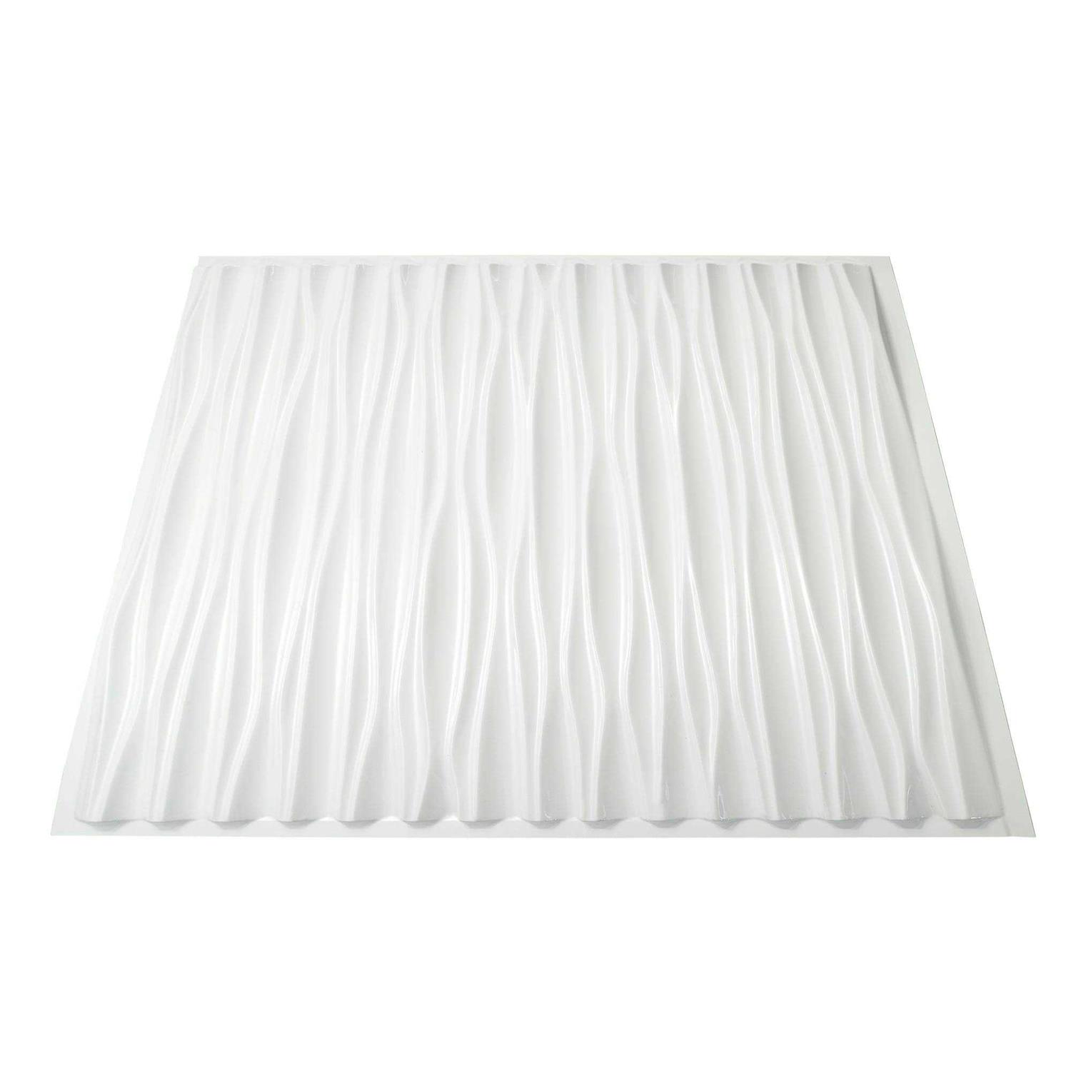 Fasade Dunes Vertical Decorative Vinyl 2ft x 2ft Glue Up Ceiling Tile - Cheap Fitting