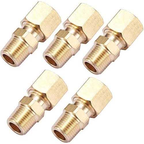 Anderson Metals 50069 Brass Compression Tube Fitting 90 Degree Elbow - Cheap Fitting