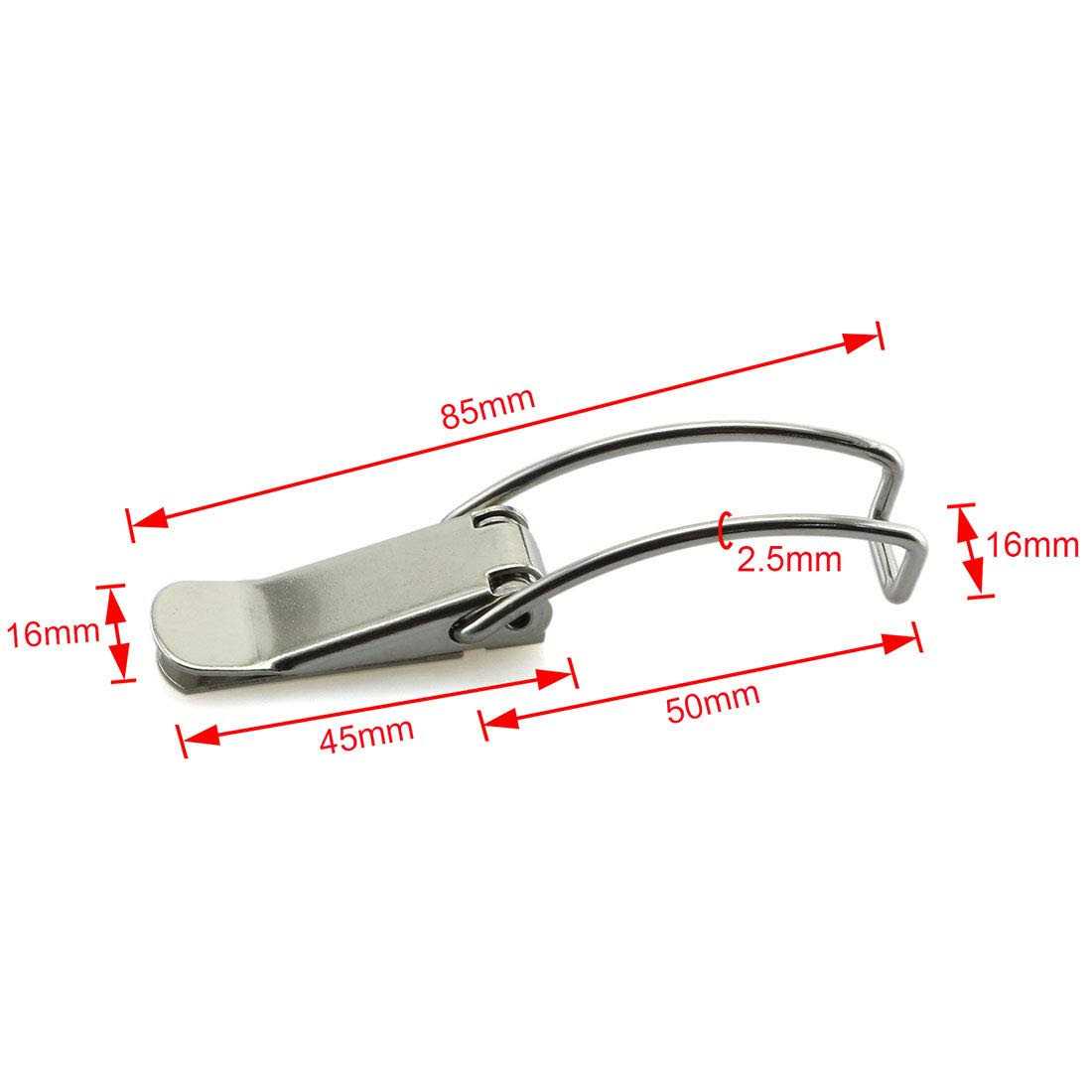 HJ Garden 4pcs 85mm/3.35 inch Spring Loaded Toggle Latch Hasp,304 Stainless Stee - Cheap Fitting