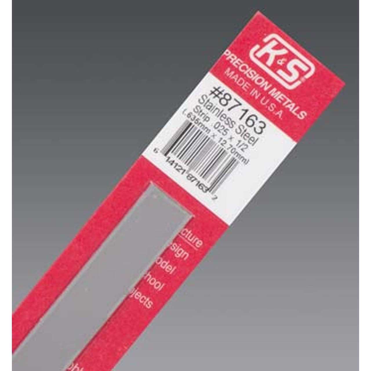 K&S 12 in. 1/2 in. Stainless Steel Strip - Cheap Fitting