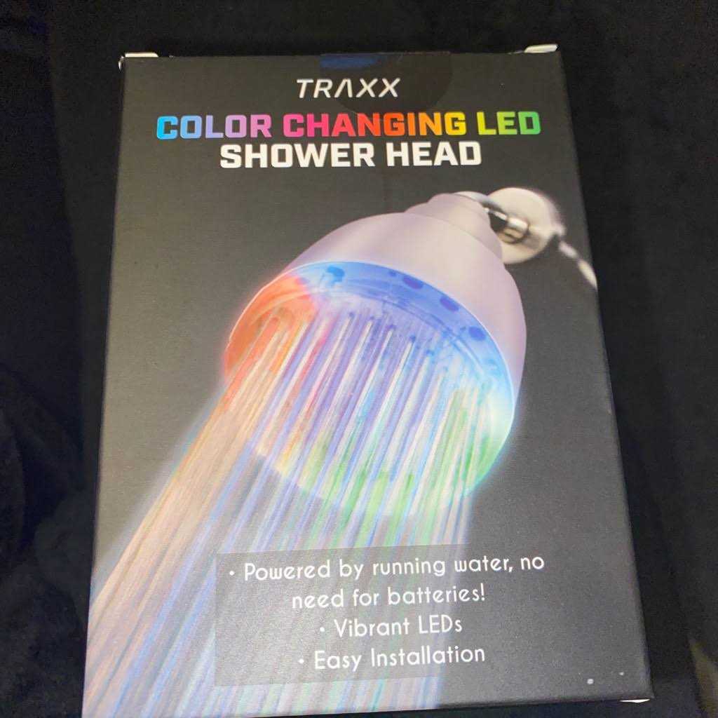 Traxx Bath Color Changing Led Shower Head - Cheap Fitting