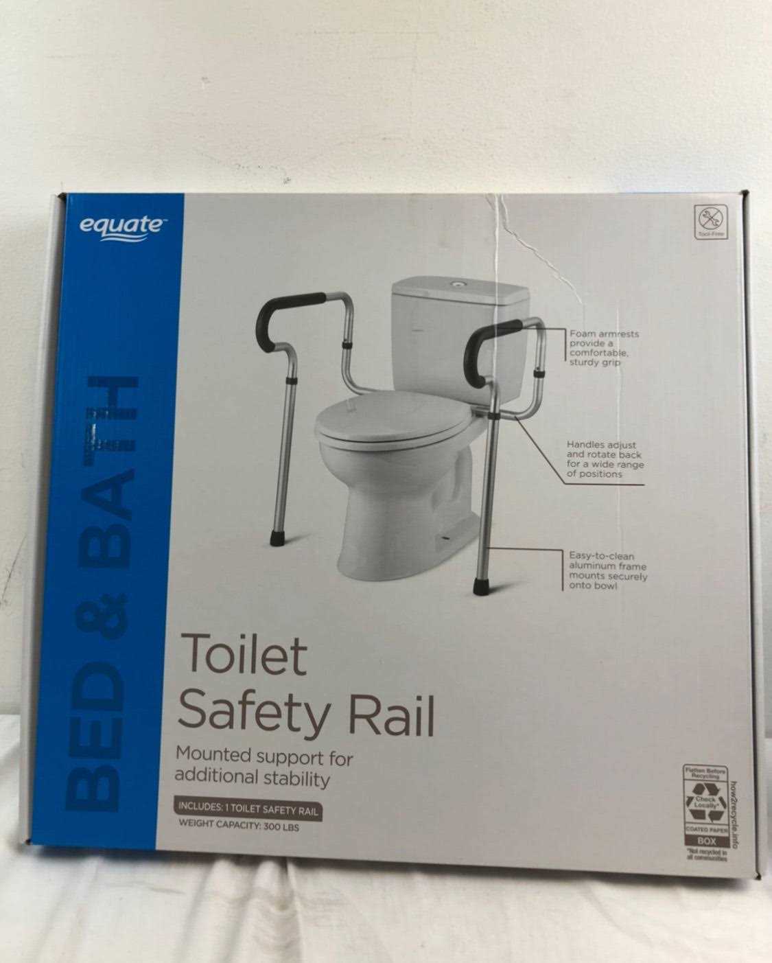 Equate Toilet Safety Rail,Free stand,Medical supply for elderly - Cheap Fitting