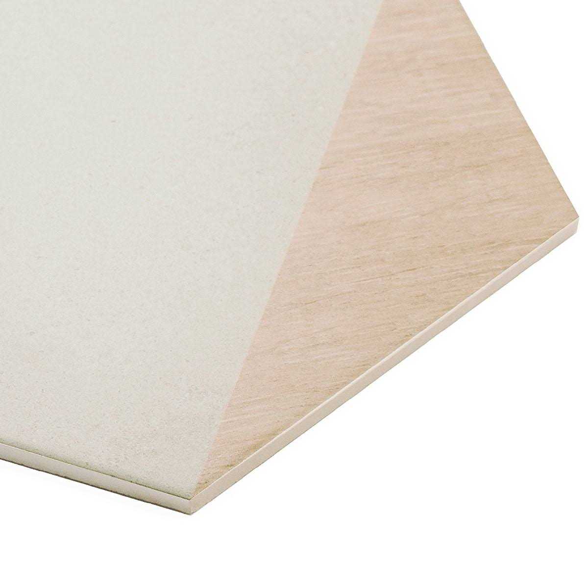 Ivy Hill Tile Klyda Wood 12.6 in. x 14.5 in. Matte Hexagon Porcelain Floor and Wall Tile - Cheap Fitting