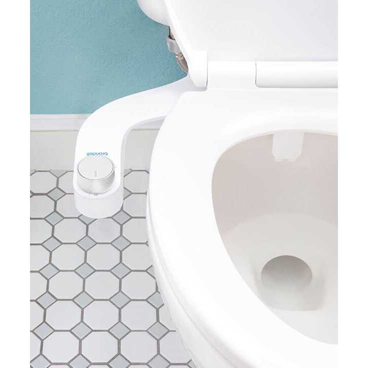 Brondell FreshSpa Comfort+ Ambient Temperature Non-Electric Bidet Attachment in White FSR-15 - Cheap Fitting