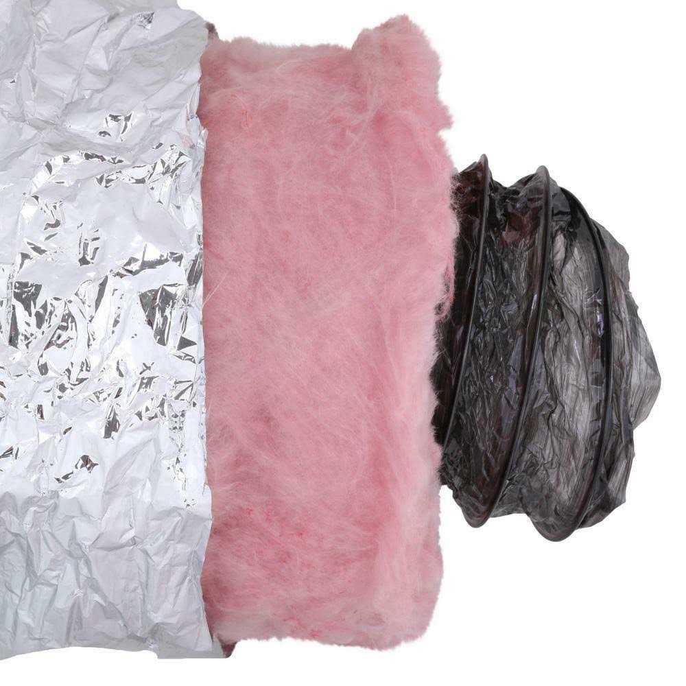 Master Flow 4 in. x 25 ft. Insulated Flexible Duct R6 - Cheap Fitting