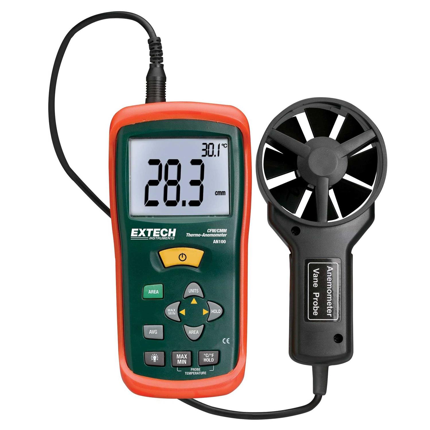 Extech AN100 Anemometer CFM/CMM - Cheap Fitting