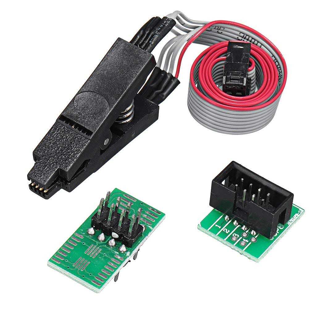 AITRIP EEPROM BIOS USB Programmer CH341A + SOIC8 Clip + 1.8V Adapter + SOIC8 Adapter for 24 25 Series Flash - Cheap Fitting