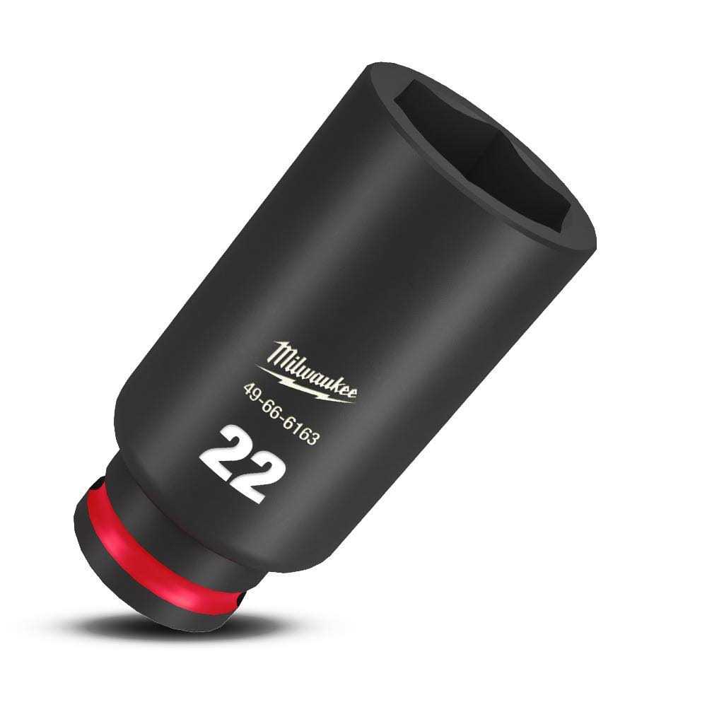 Milwaukee Shockwave Impact Duty 1/2 Drive Deep 6 Point Socket 49-66 - Cheap Fitting