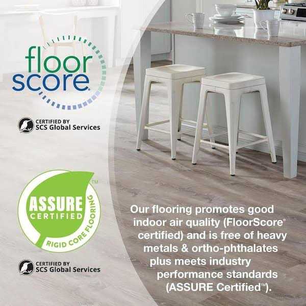 ALLURE 6 MIL x 7 in. W x 48 in. L Click Lock Waterproof Luxury Vinyl Plank Flooring - Cheap Fitting