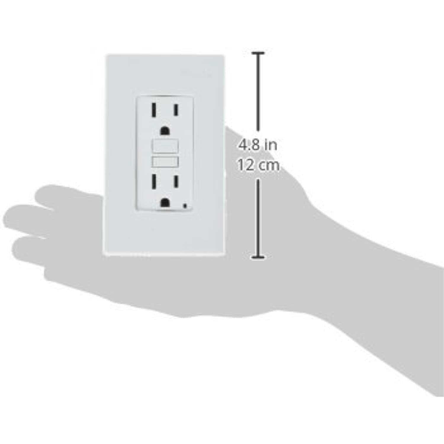 Leviton C32-GFNT1-0PW White 15A GFCI - Cheap Fitting