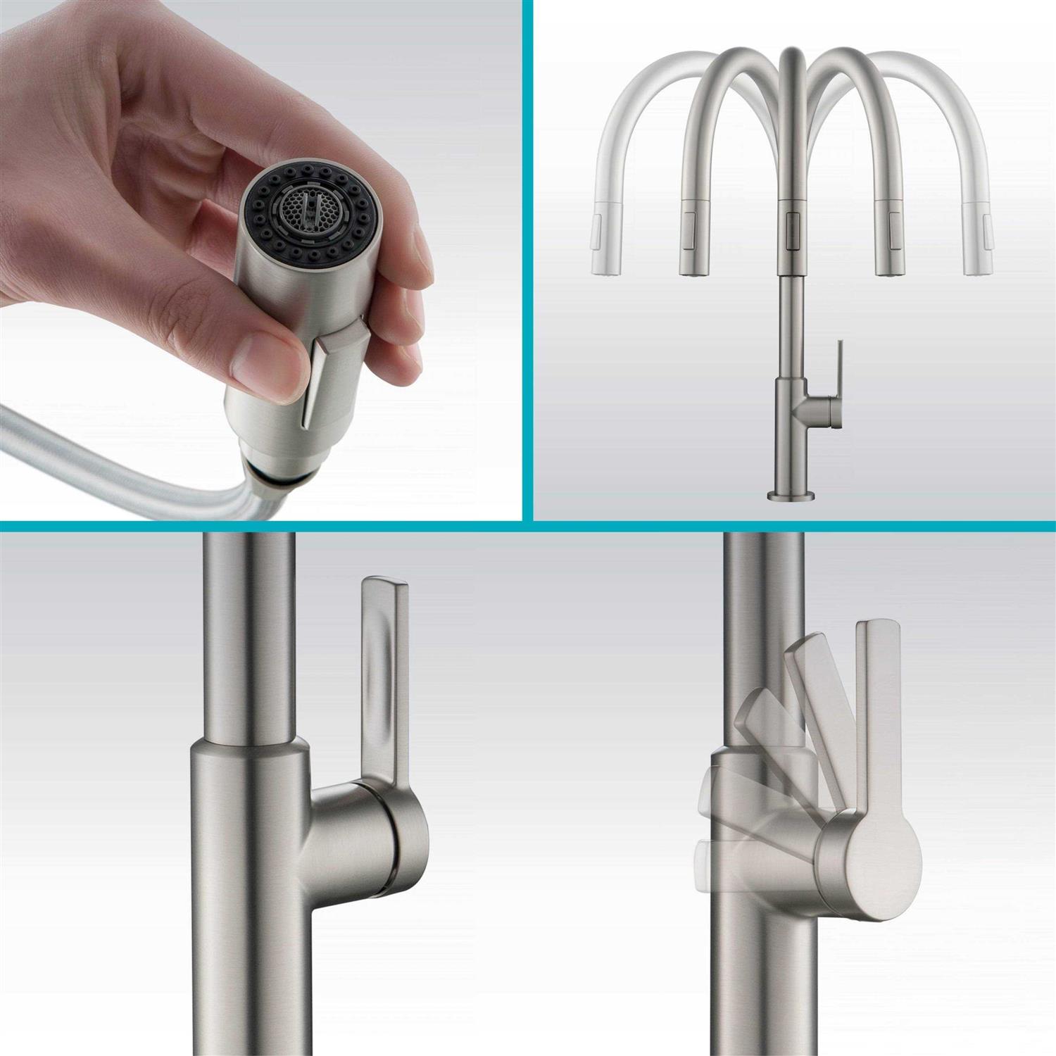 Kraus Oletto Single Handle Pull-Down Kitchen Faucet KPF-2820 - Cheap Fitting