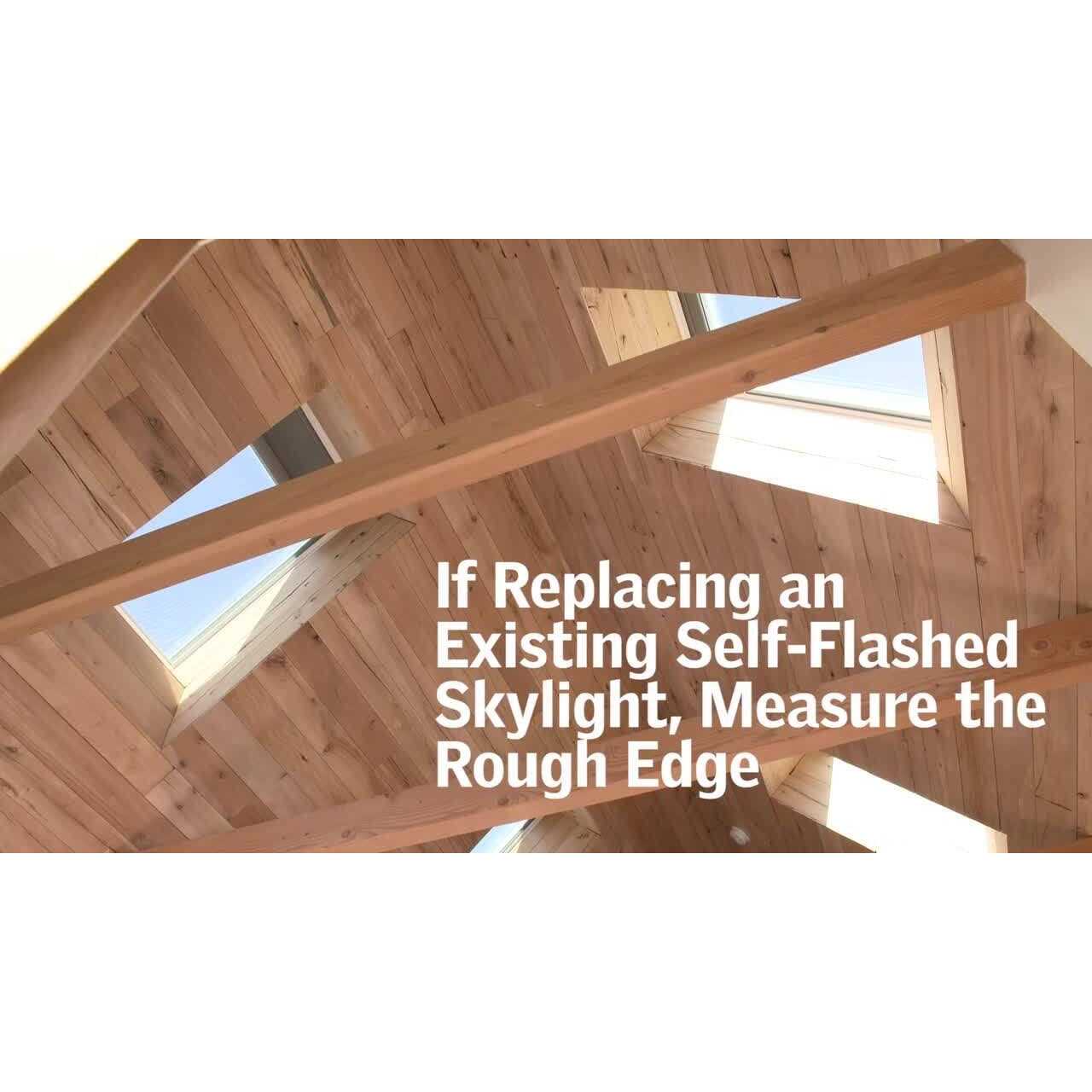 VELUX QPF Self-Flashed Skylight - Cheap Fitting