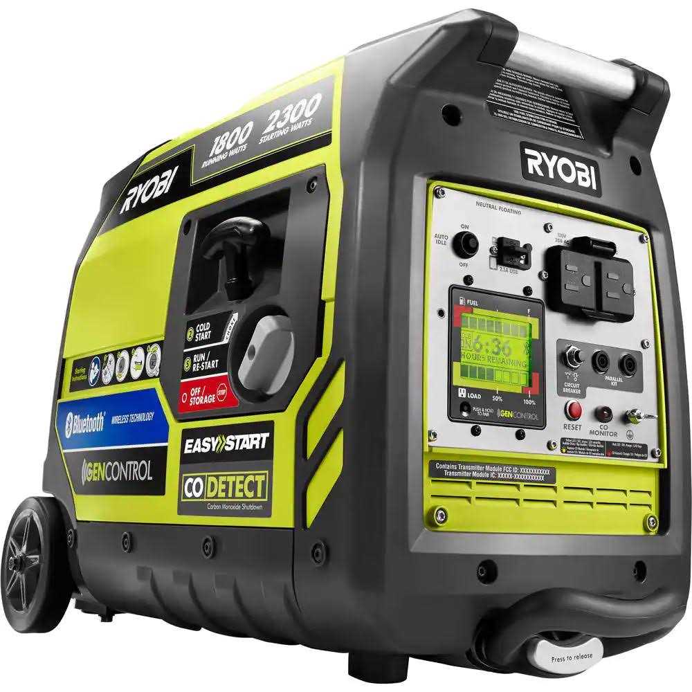 RYOBI 2,300-Watt Recoil Start Bluetooth Super Quiet Gasoline Powered Digital Inverter Generator with CO Shutdown Sensor - Cheap Fitting