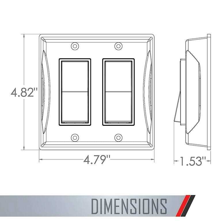 Bell 2-Gang Weatherproof Decorator Cover 5127-0 - Cheap Fitting