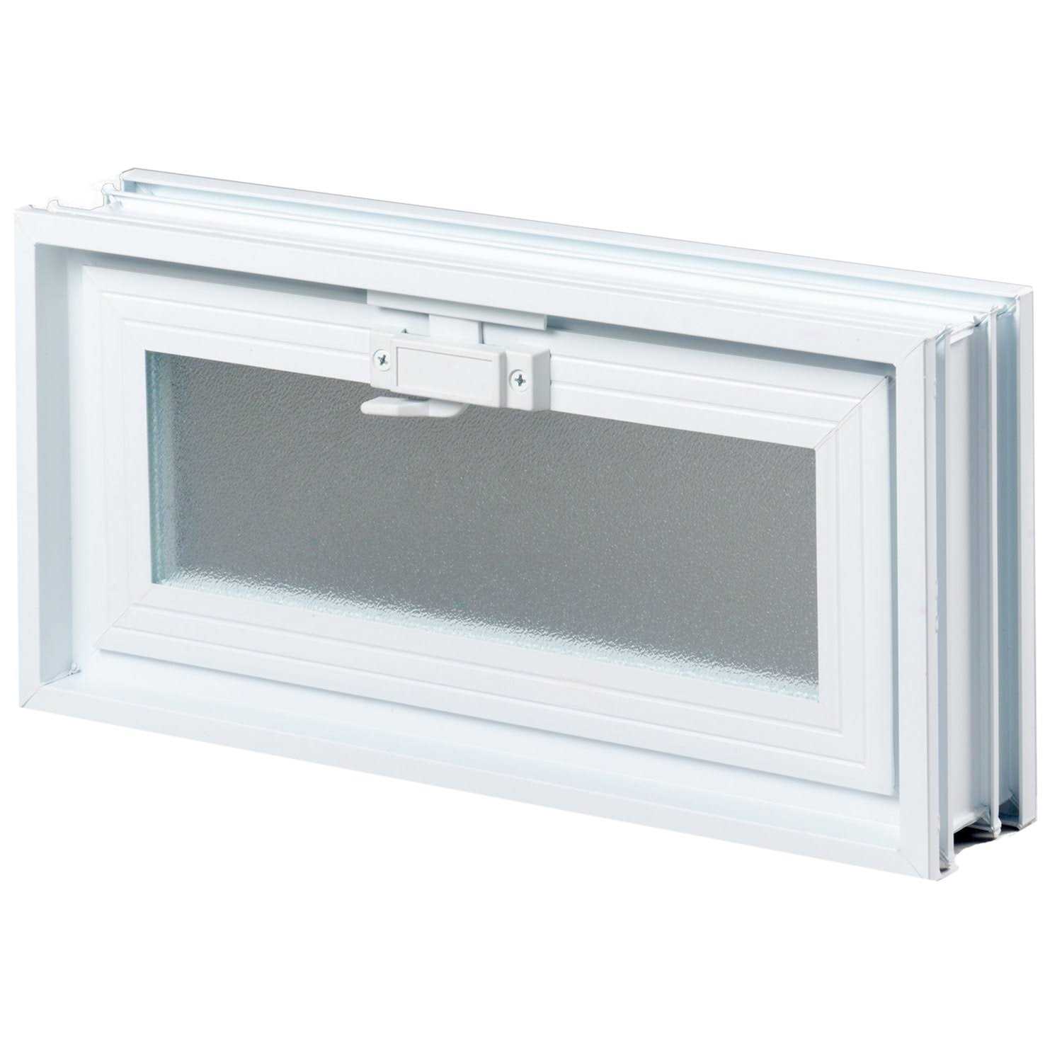 REDI2SET Ice Pattern Frameless Replacement Glass Block Window - Cheap Fitting
