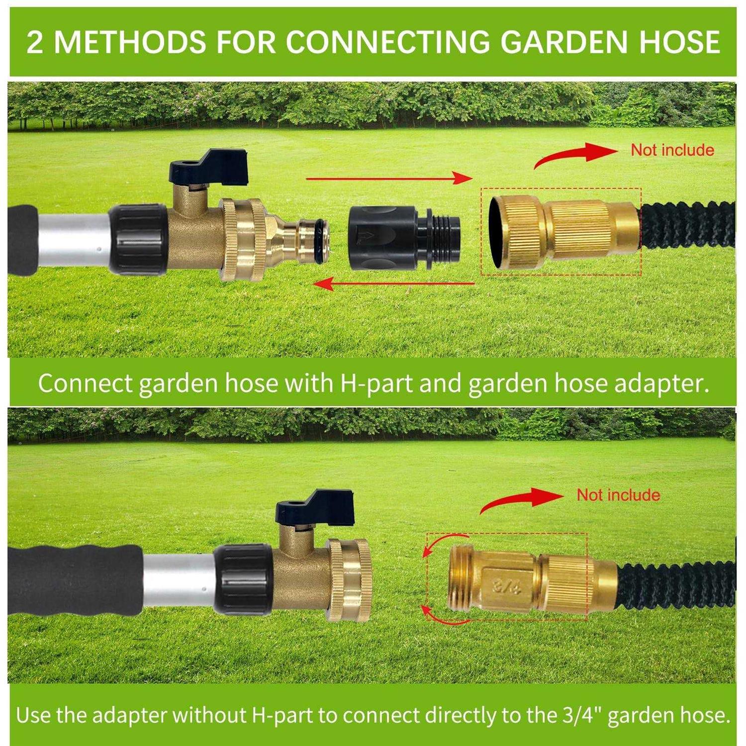 JooMoo Gutter Cleaning Tools from The Ground-Gutter Cleaner with Max Extension Wand,Gutter Cleaning Wand with Quick Connection Five Extension - Cheap Fitting