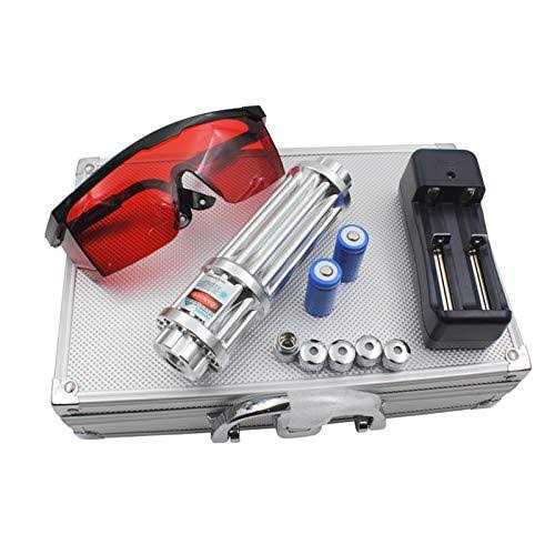 High Power Blue Light Equipment,Long Range Tactical 1500m Flashlight with High Lumen Light Beam/Aluminum/Rechargeable for Camping Gear/Hiking - Cheap Fitting