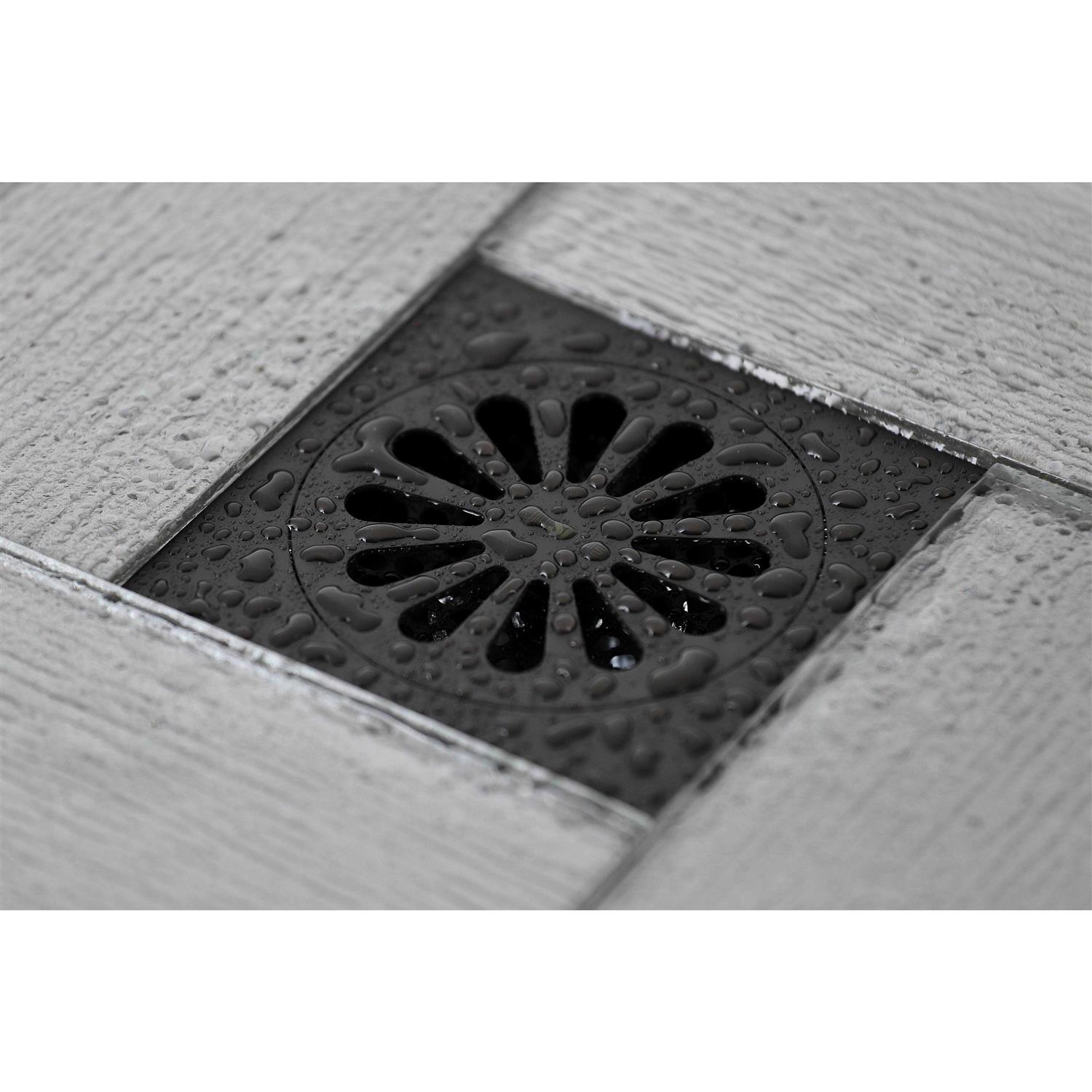 Kingston Brass 4 Watercourse Sunburst Square Grid Shower Drain BSF4161 - Cheap Fitting