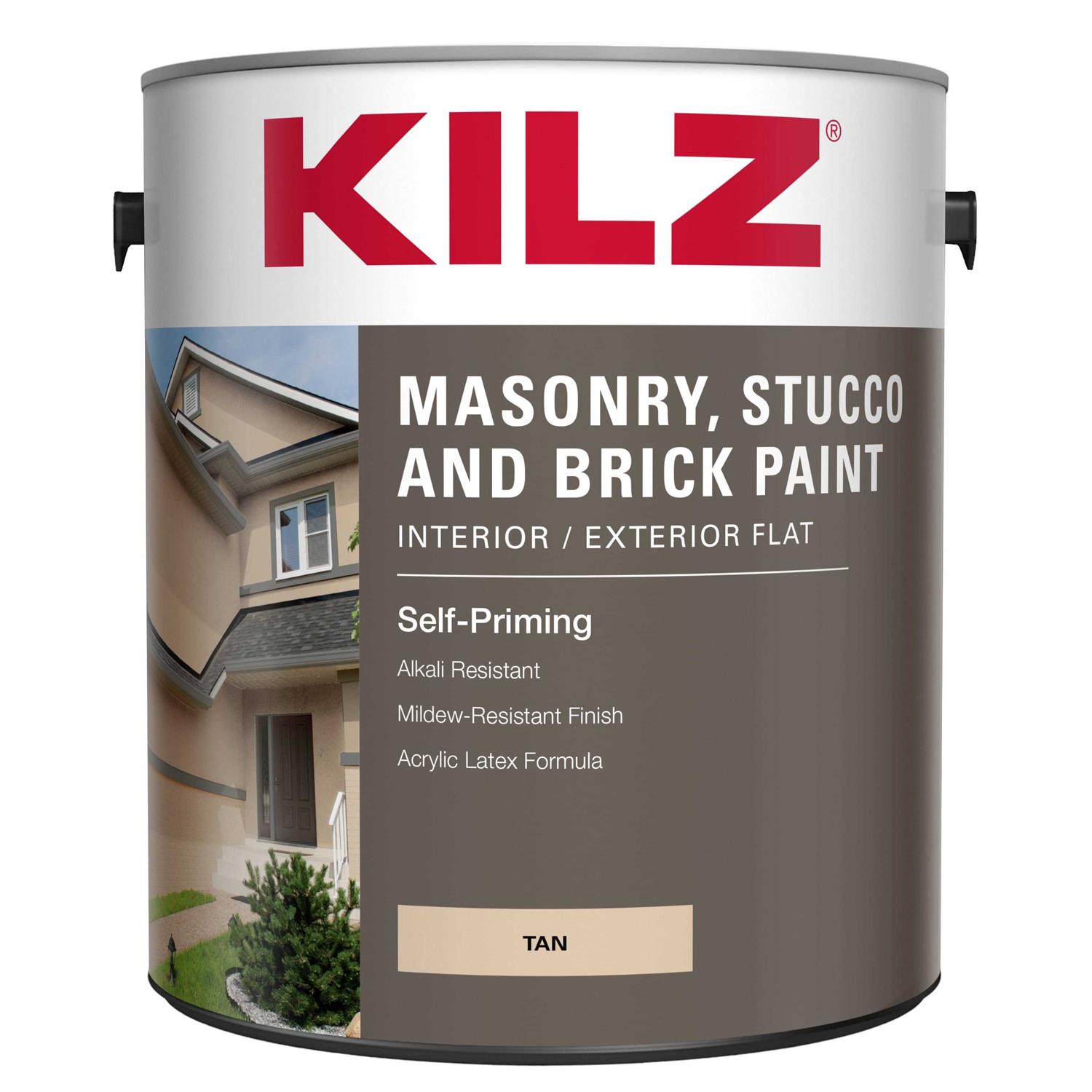 KILZ Self-Priming Masonry, Stucco and Brick Paint - Cheap Fitting