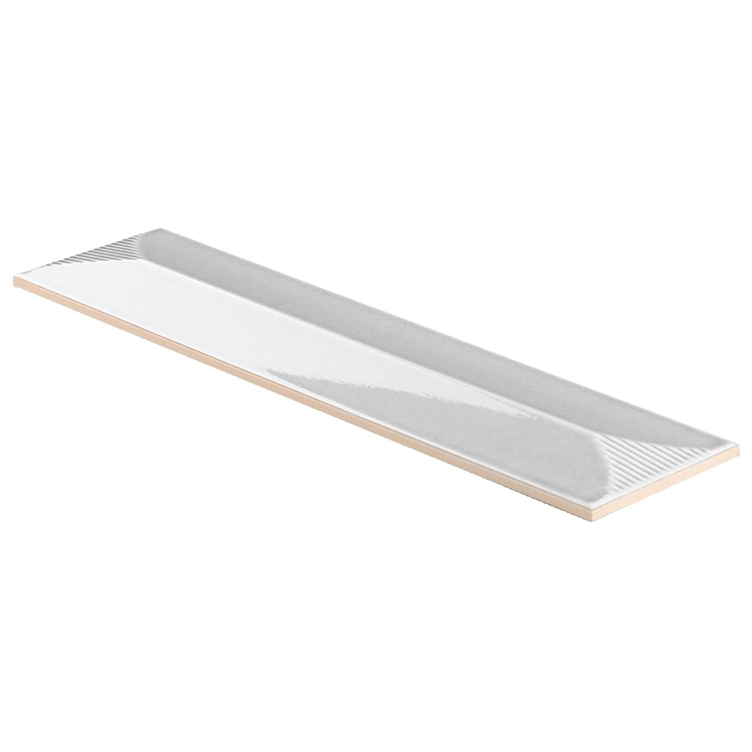 Ivy Hill Tile Colorwave Inflex 4.43 in. x 17.62 in. Polished Crackled Ceramic Wall Tile - Cheap Fitting