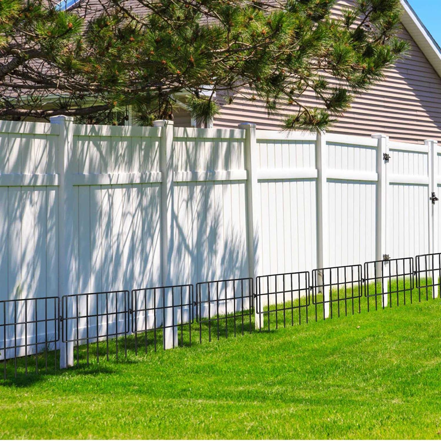 Getlay Animal Barrier Fences 1.5 Gap No Digging Garden Fence Panels - Cheap Fitting